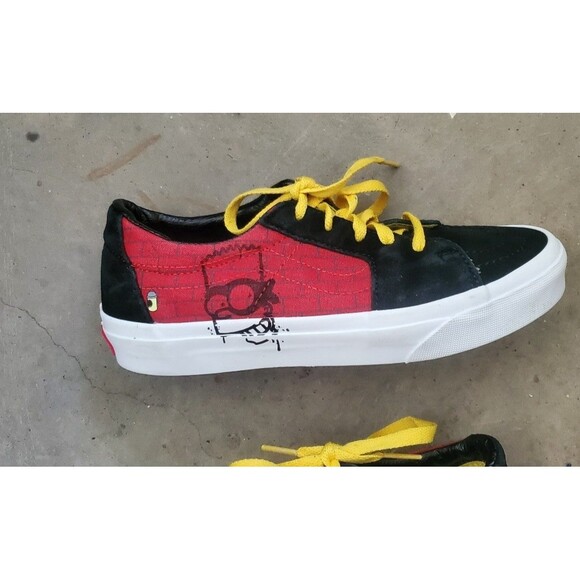 The Simpsons EL BARTO Vans Graffiti Sk8-Low Sneakers  Mens 4.5 Womens 6 - Picture 5 of 10